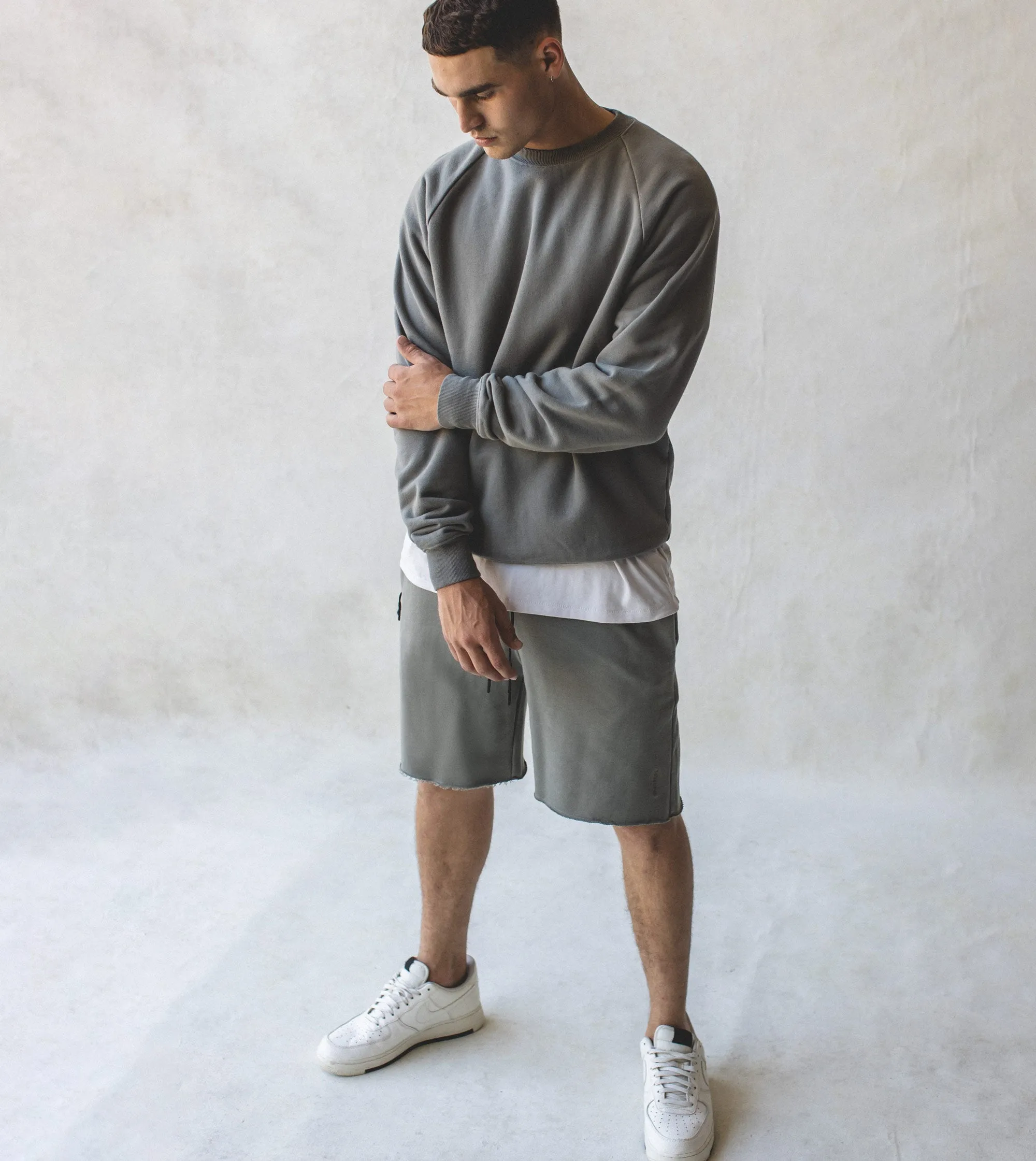 Jumpa Fleece Short Dk Moss sold by Zanerobe product image thumbnail 3