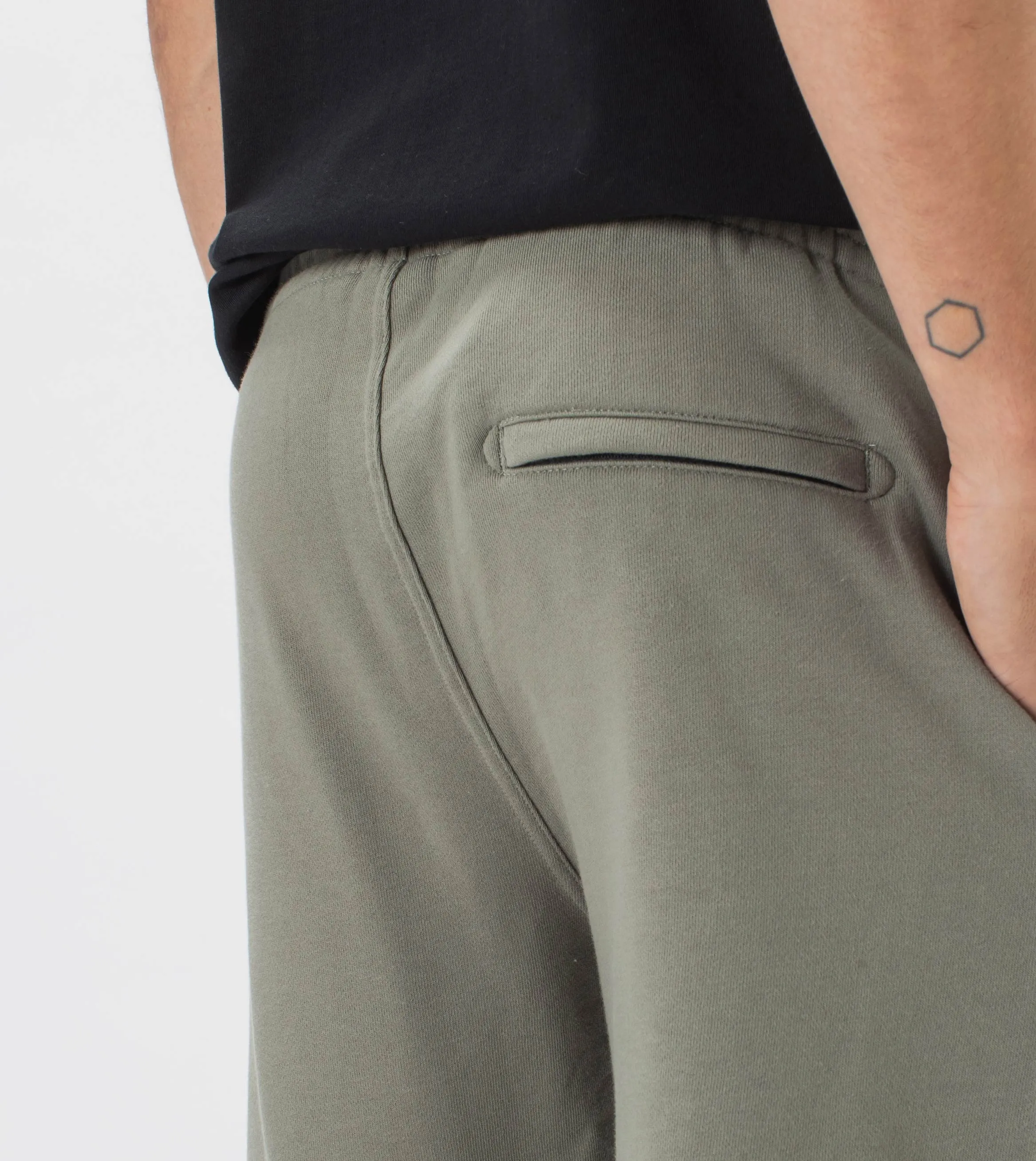 Jumpa Fleece Short Dk Moss sold by Zanerobe product image thumbnail 4