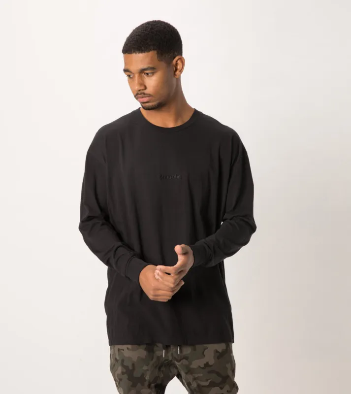 Sponsor Rugger LS Tee Black - Sale sold by Zanerobe