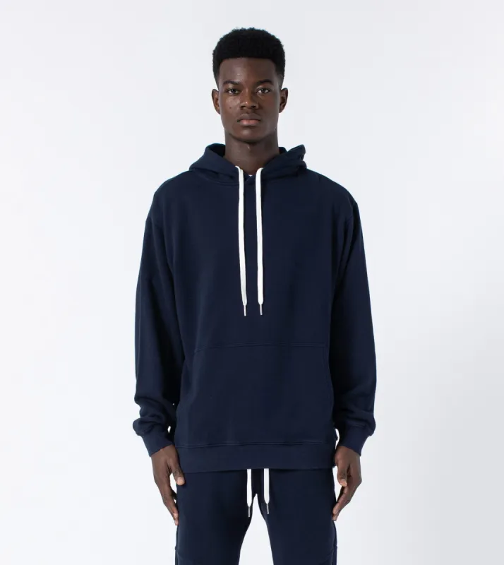 Orgo Hood Sweat Indigo sold by Zanerobe