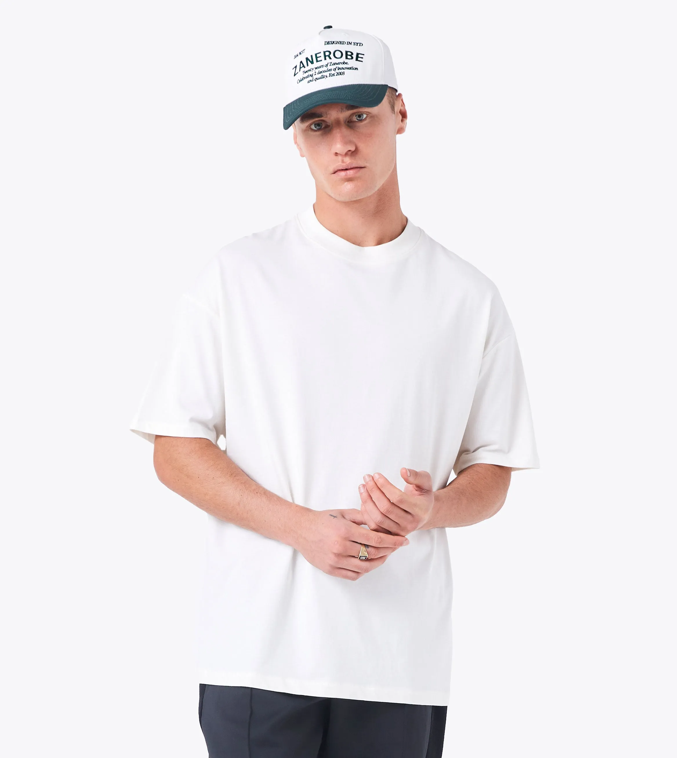 Label Box ++ Tee Vintage White sold by Zanerobe product image thumbnail 5