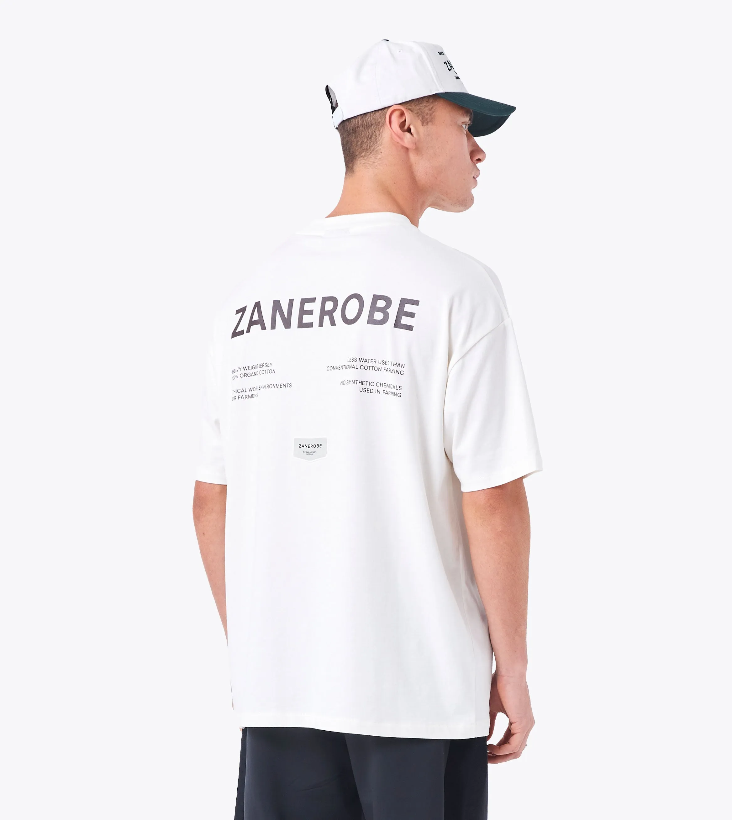 Label Box ++ Tee Vintage White sold by Zanerobe