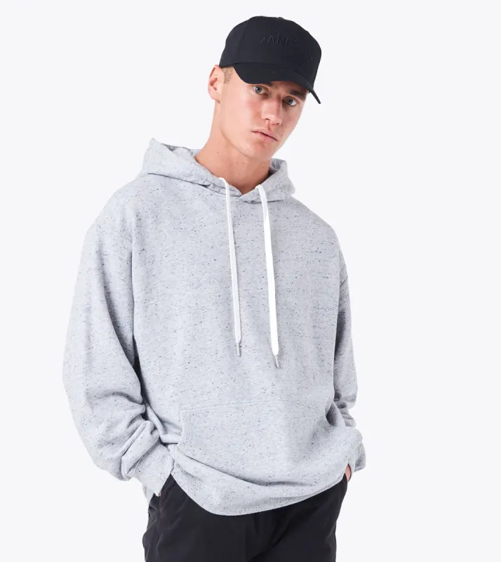 Orgo Hood Sweat Space Grey Nep sold by Zanerobe