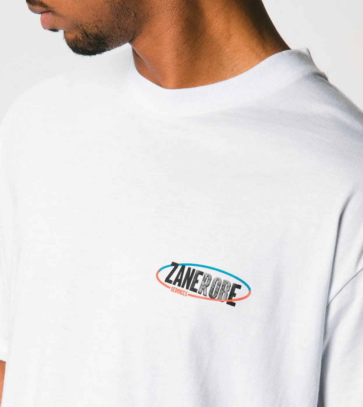Services Box Tee White sold by Zanerobe product image thumbnail 3