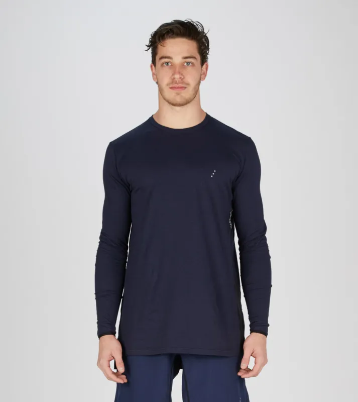 Tech Flintlock LS Tee Midnight sold by Zanerobe