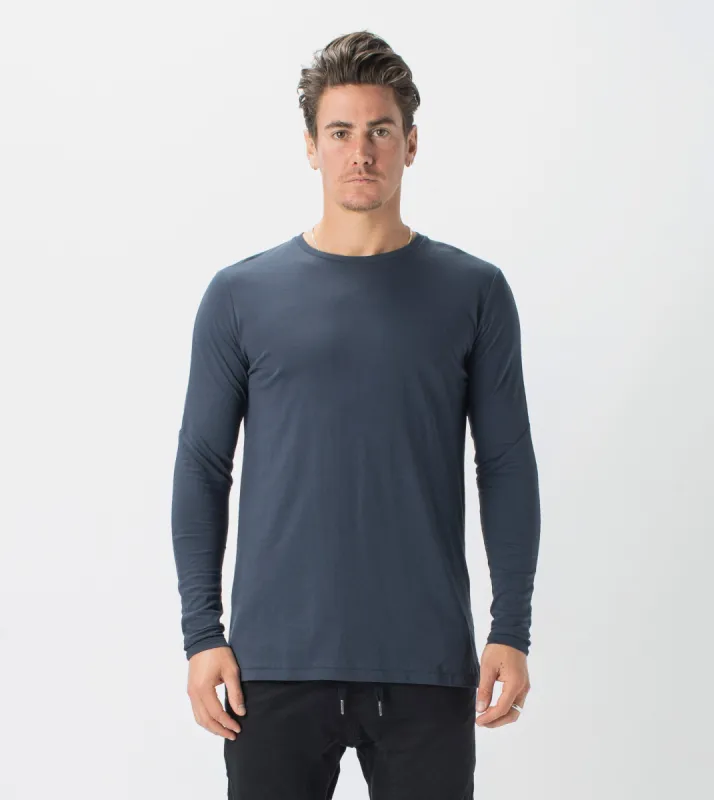 Flintlock LS Tee Duke Blue sold by Zanerobe