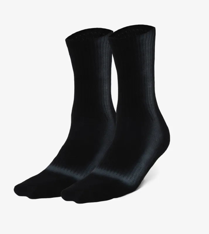 TD Stripe High Sock Black sold by Zanerobe