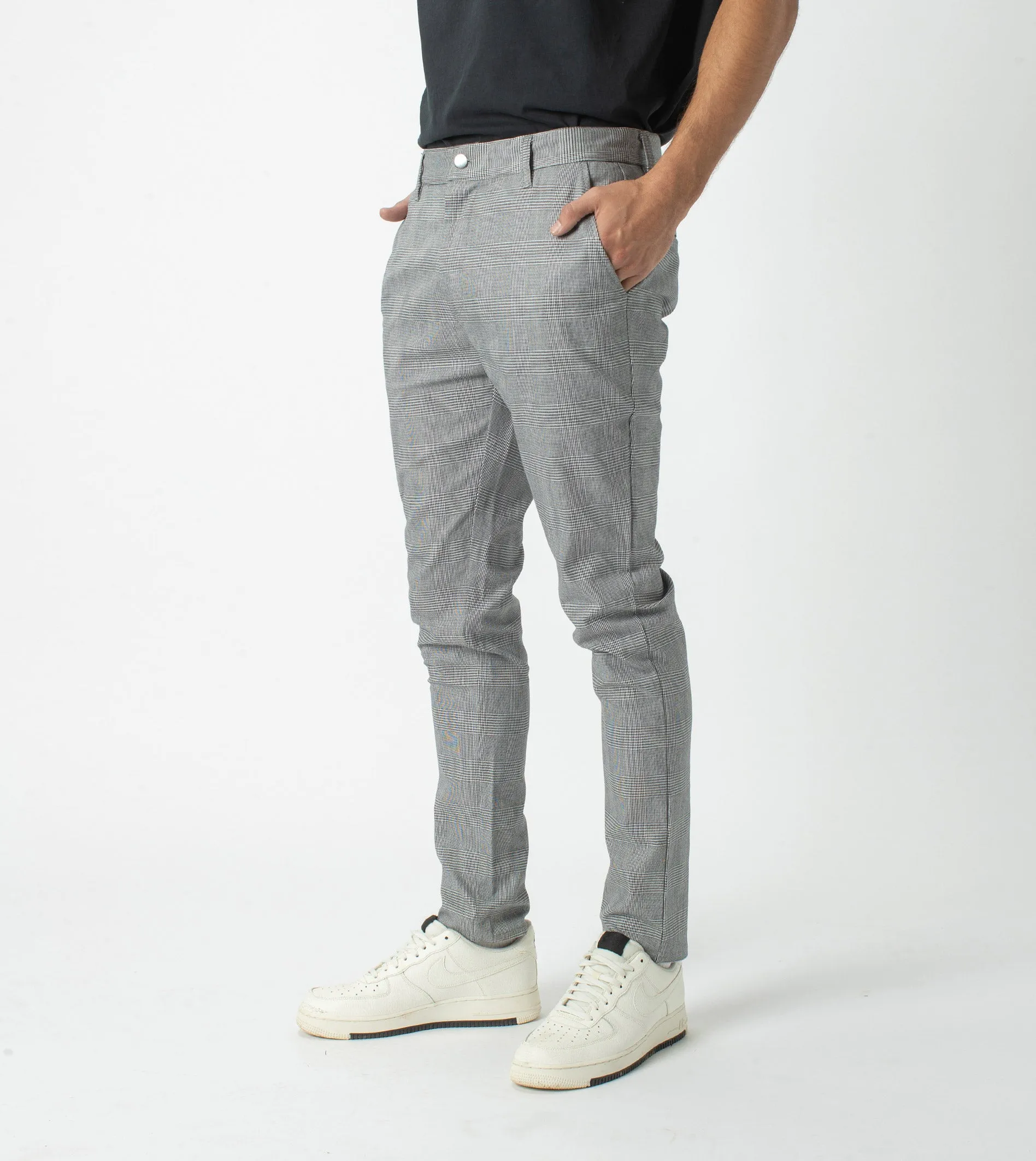 Check Snapshot Chino Grey sold by Zanerobe product image thumbnail 2