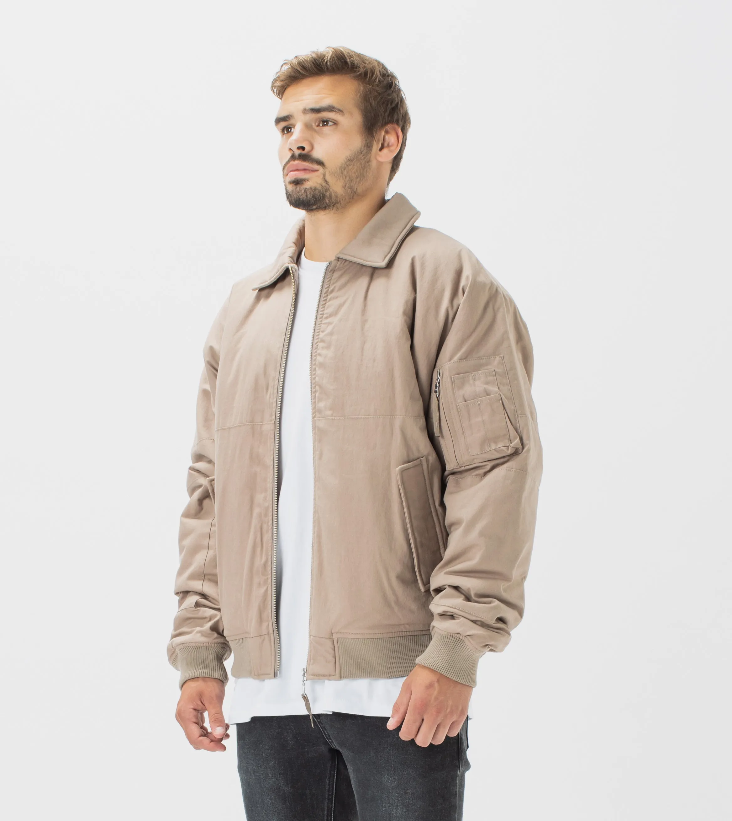Militat Bomber Jacket Sandstone sold by Zanerobe product image thumbnail 5