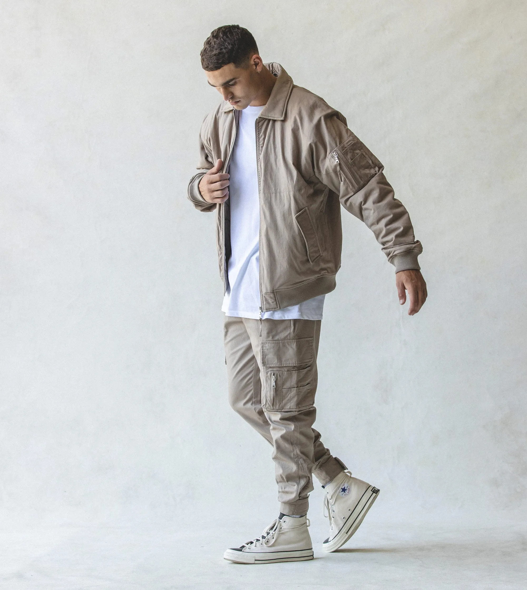 Militat Bomber Jacket Sandstone sold by Zanerobe product image thumbnail 3