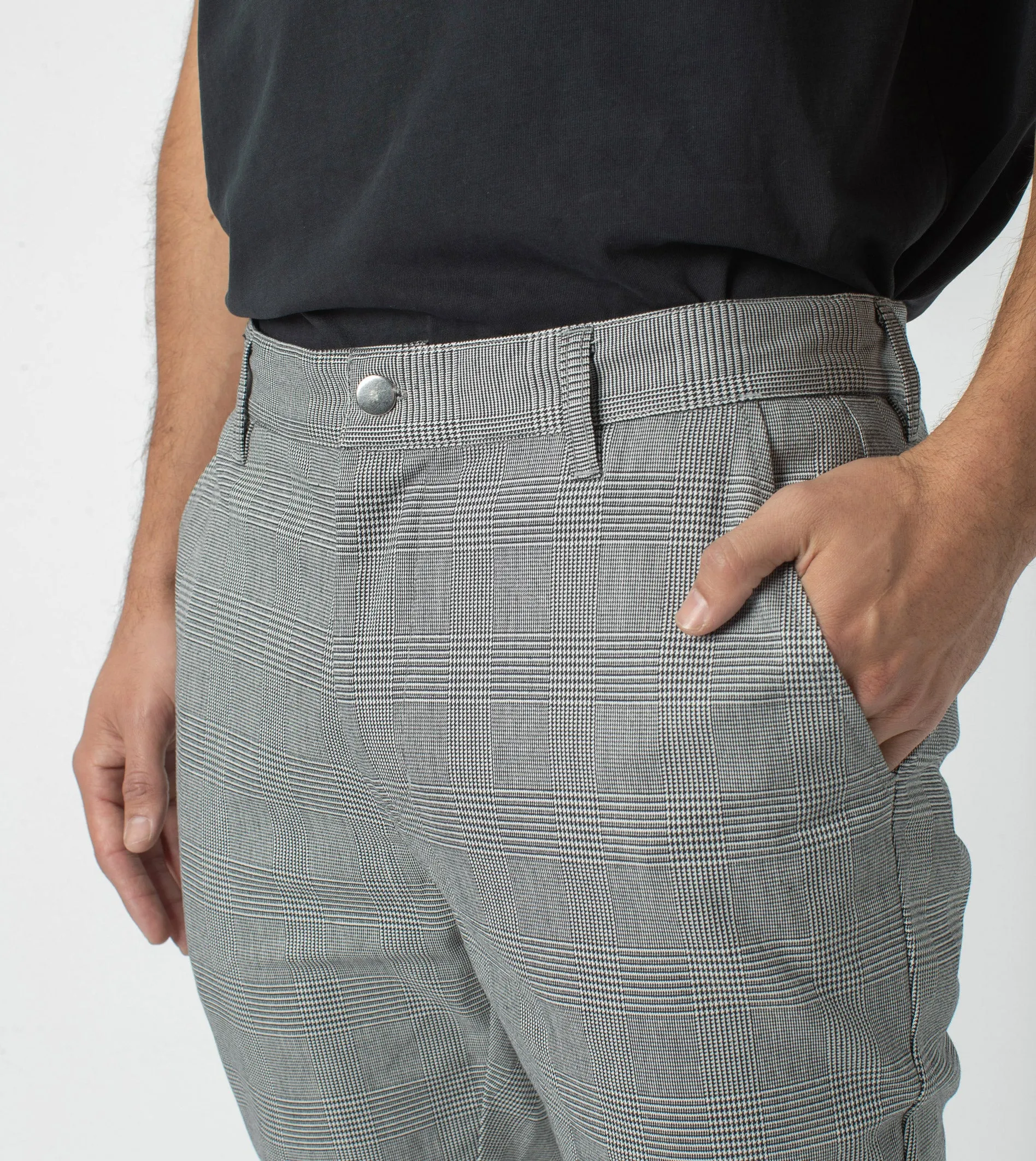 Check Snapshot Chino Grey sold by Zanerobe product image thumbnail 3