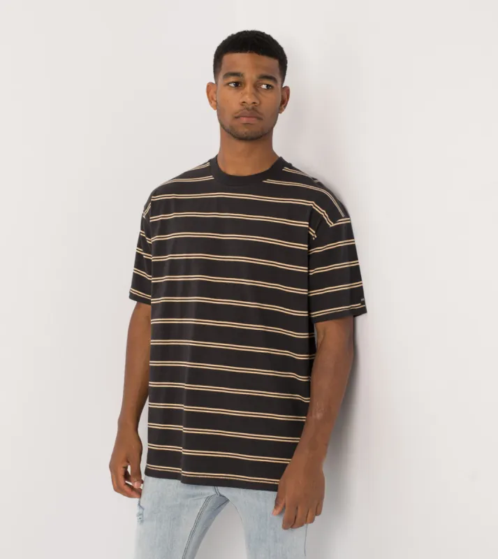 Channel Box Tee Vintage Black/Amber sold by Zanerobe