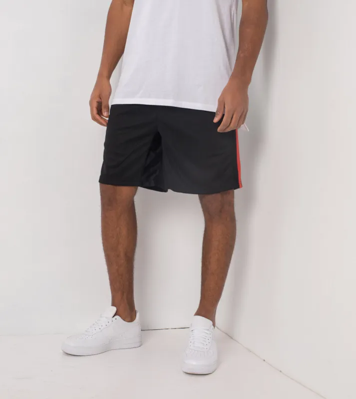 Sideline Track Short Black/Vintage Red - Sale sold by Zanerobe