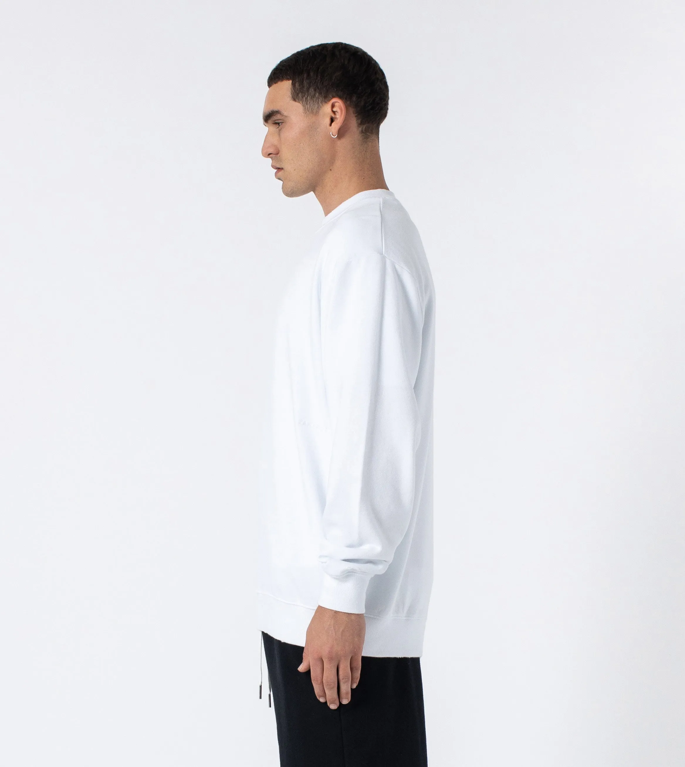 Ripped Orgo Crew Sweat White sold by Zanerobe product image thumbnail 5