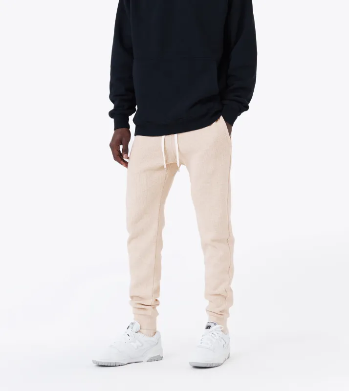 Sureshot Thermal Fleece Jogger Natural Marle sold by Zanerobe