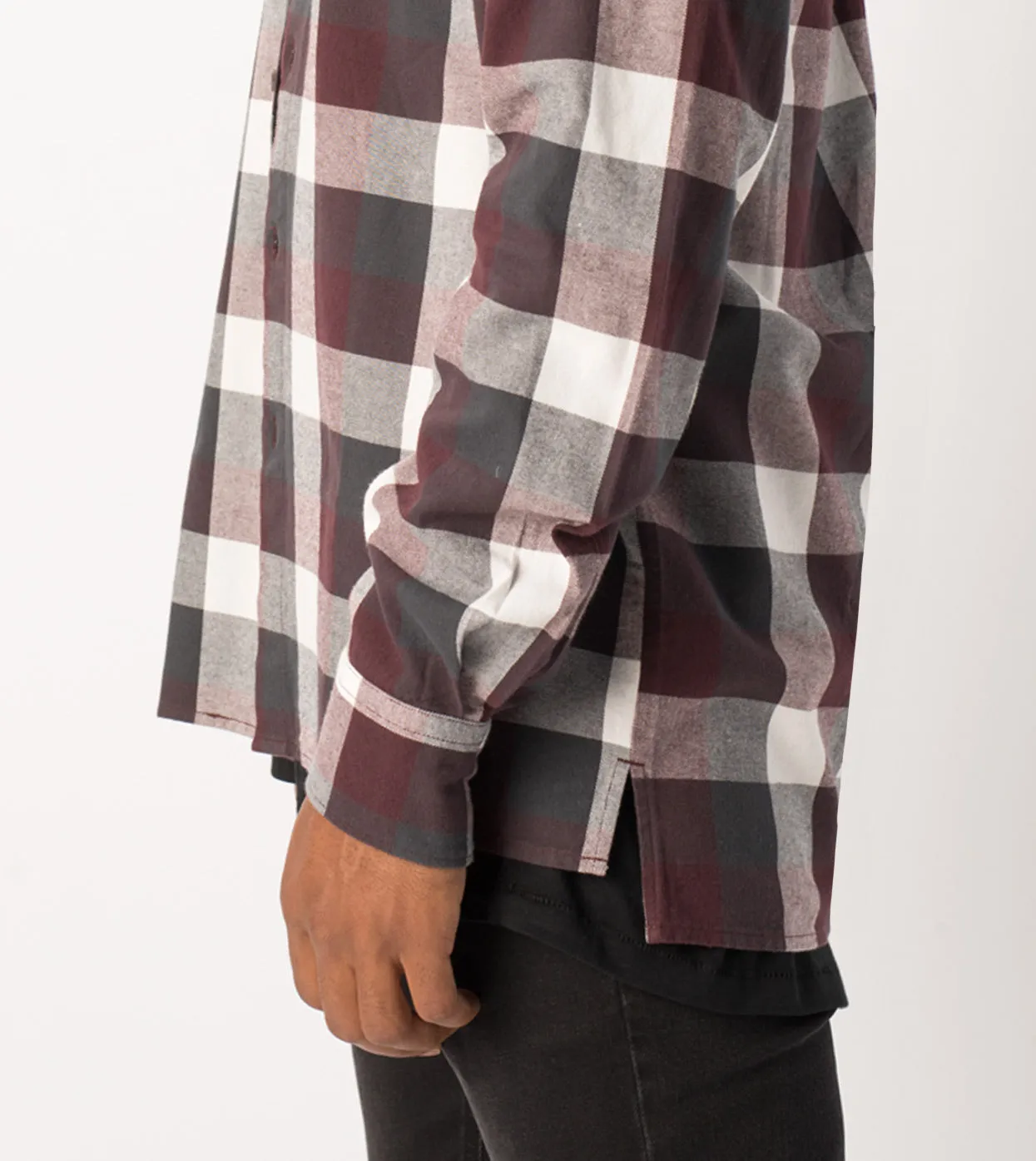 Flannel LS Shirt Port/Vintage Black - Sale sold by Zanerobe product image thumbnail 3