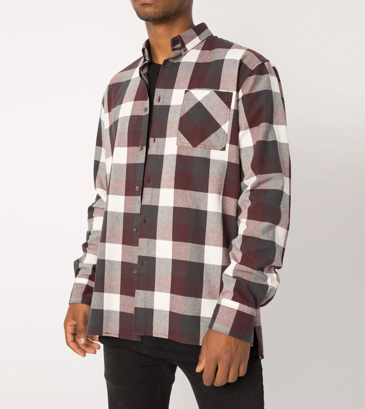 Flannel LS Shirt Port/Vintage Black - Sale sold by Zanerobe product image thumbnail 2