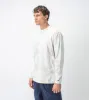 Slub Box LS Tee Milk/Cement sold by Zanerobe