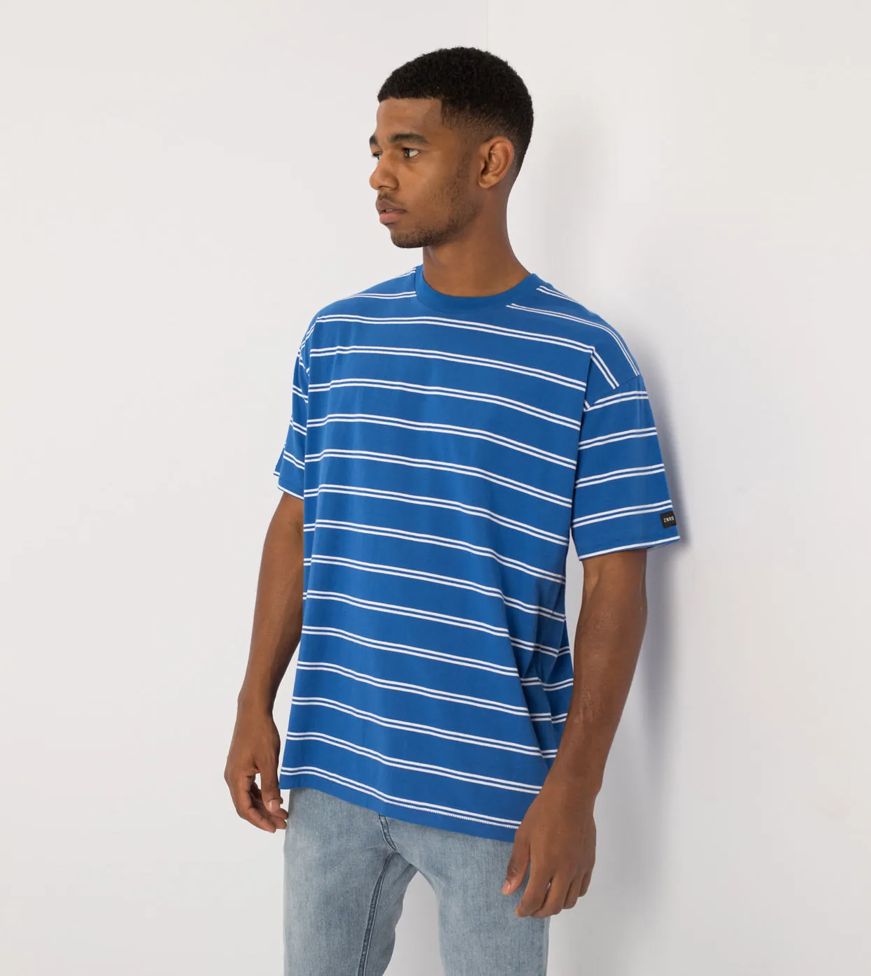 Channel Box Tee Cobalt/White sold by Zanerobe product image thumbnail 2