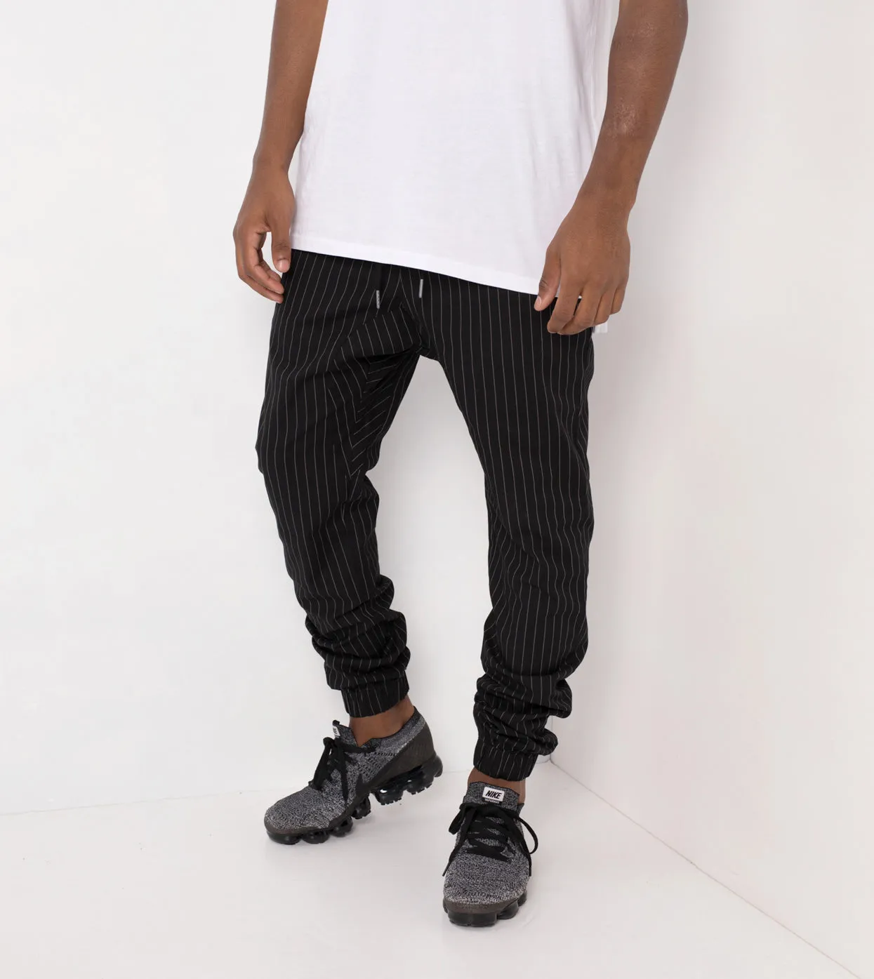 Pinstripe Sureshot Jogger Black/White - Sale sold by Zanerobe product image thumbnail 4