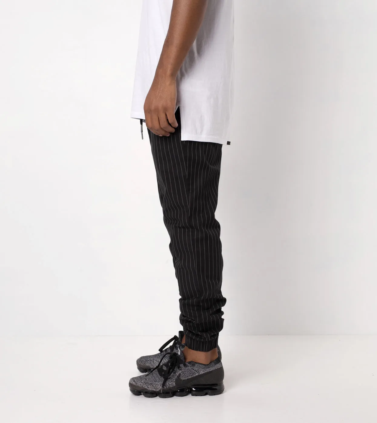 Pinstripe Sureshot Jogger Black/White - Sale sold by Zanerobe product image thumbnail 5