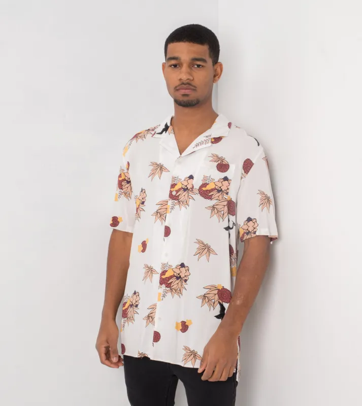 Crane SS Shirt White sold by Zanerobe