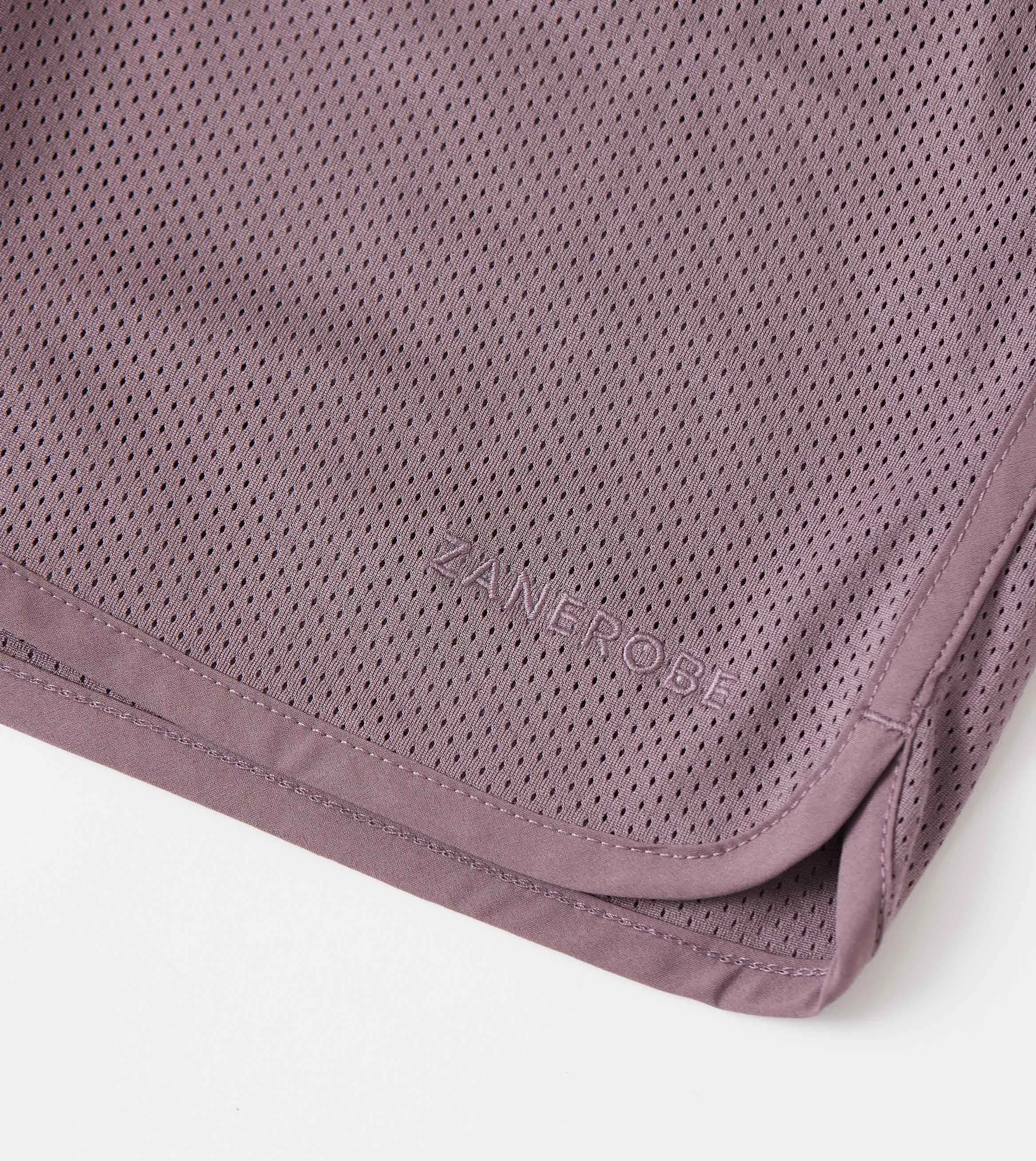 Mesh Basketball Short Mauve sold by Zanerobe product image thumbnail 5