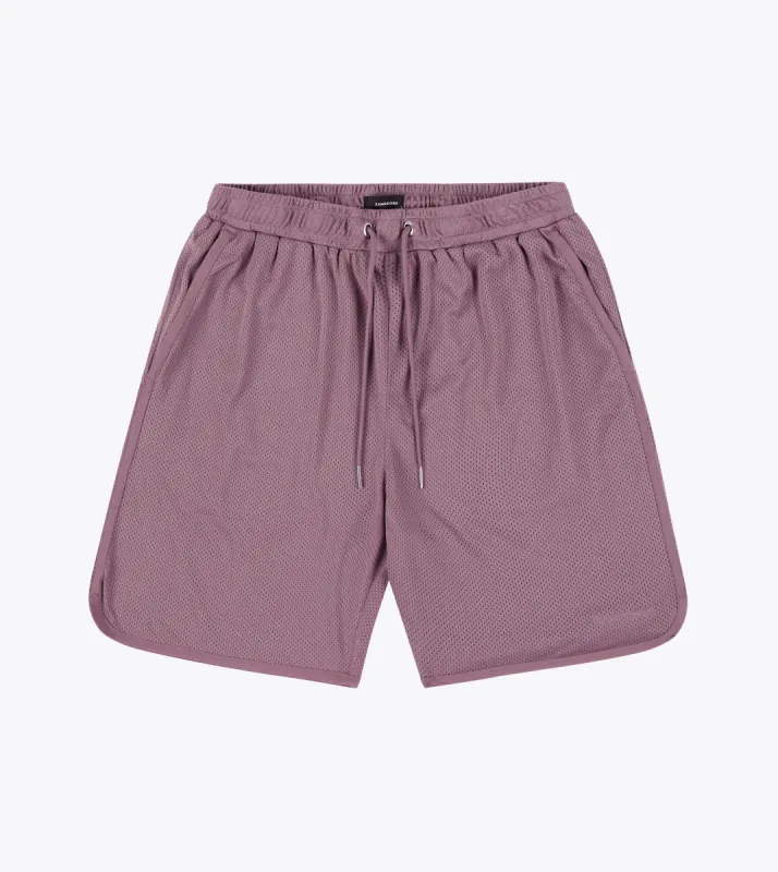 Mesh Basketball Short Mauve sold by Zanerobe
