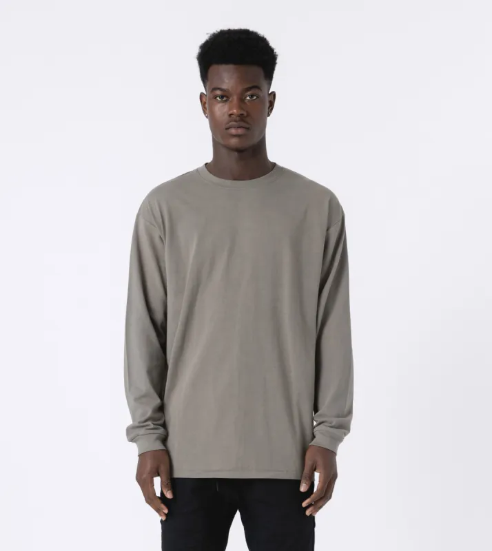 Box LS Tee Dk Moss sold by Zanerobe