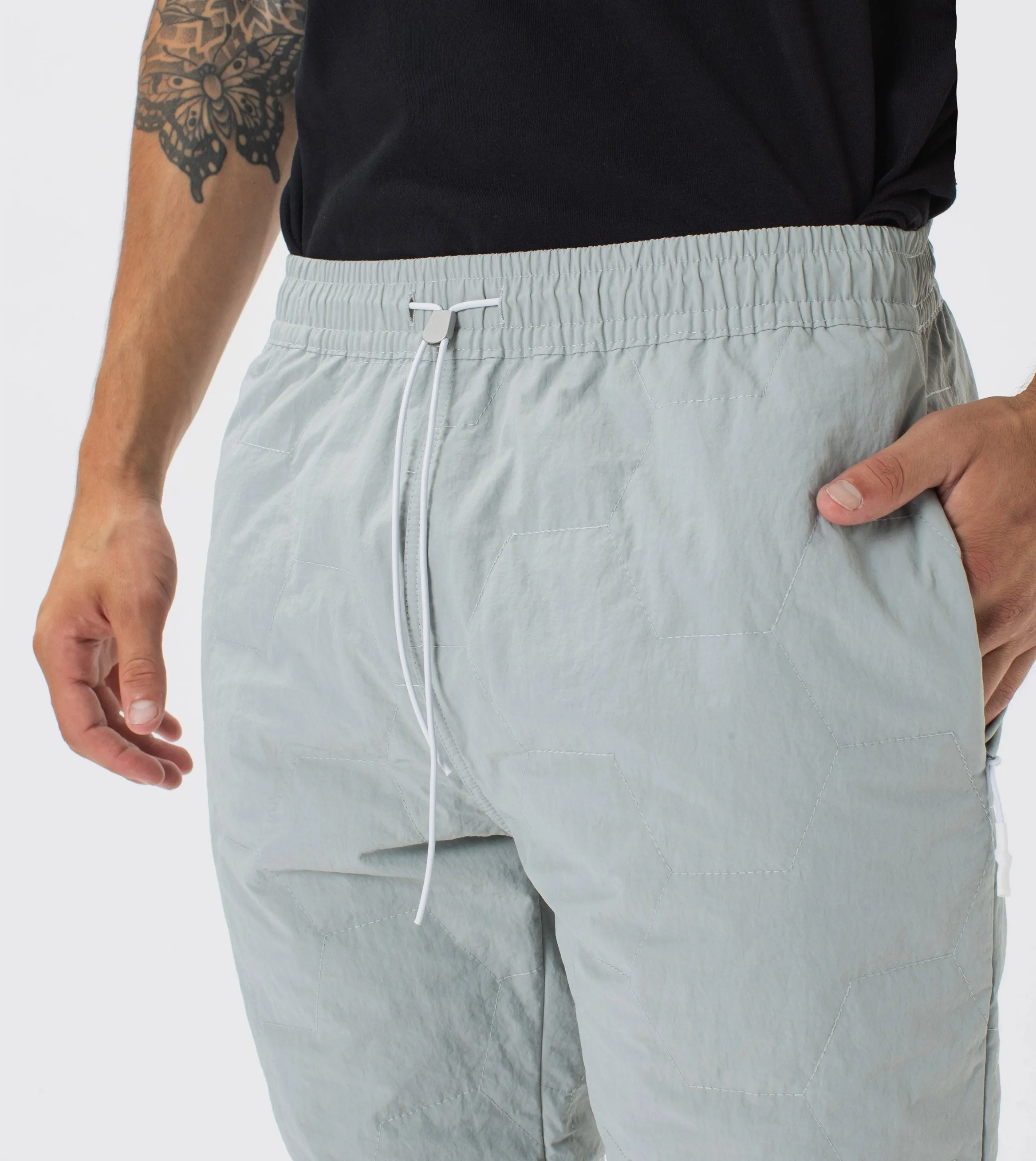 Quilted Jumpa Jogger Ice Grey sold by Zanerobe product image thumbnail 2