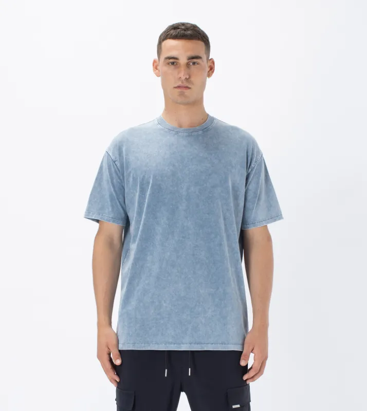 Box Tee Salt Blue sold by Zanerobe
