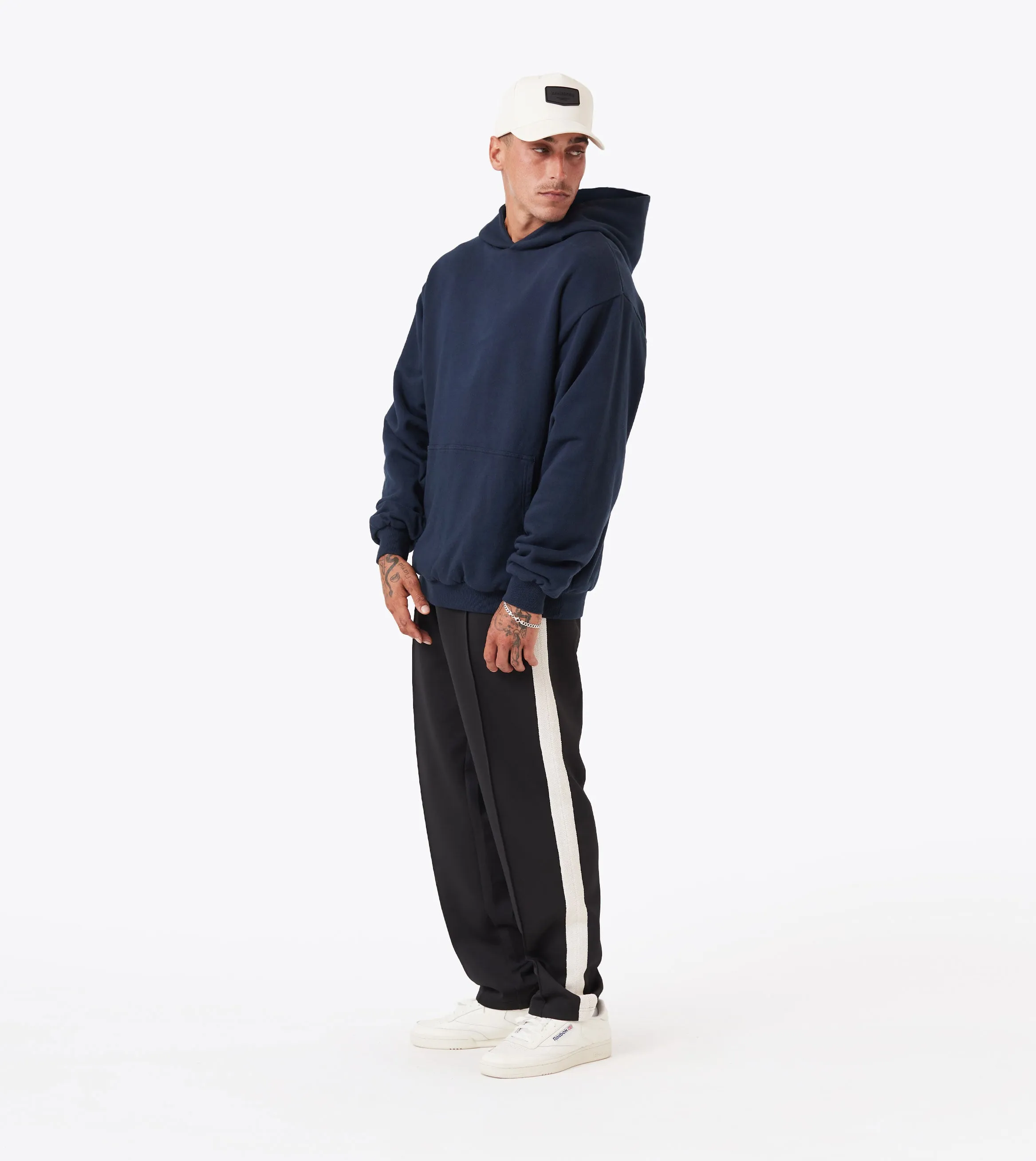 Double Down Hoodie Navy sold by Zanerobe product image thumbnail 2