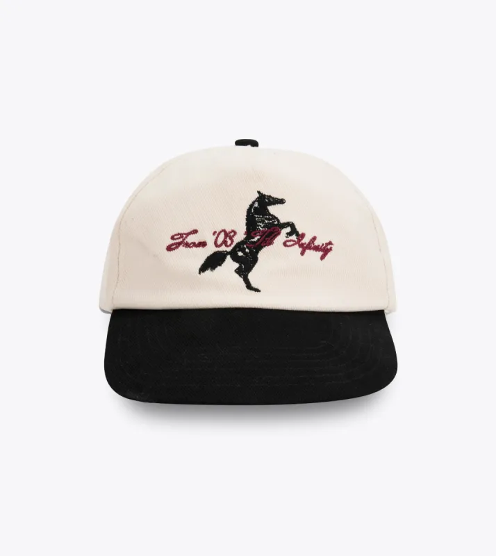 Steed Cap Vintage White/Black sold by Zanerobe