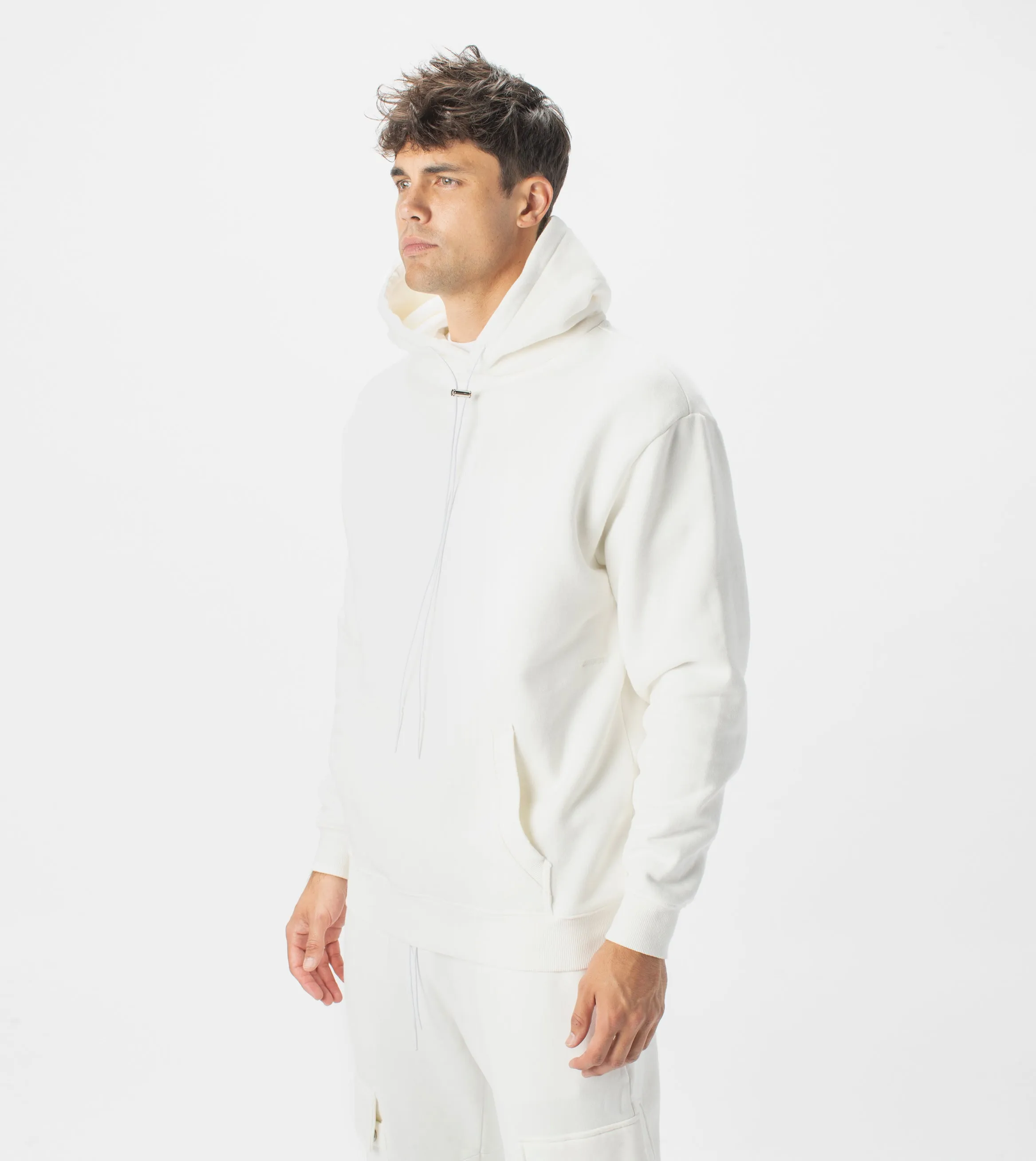 Lowgo Hood Sweat Milk sold by Zanerobe product image thumbnail 2