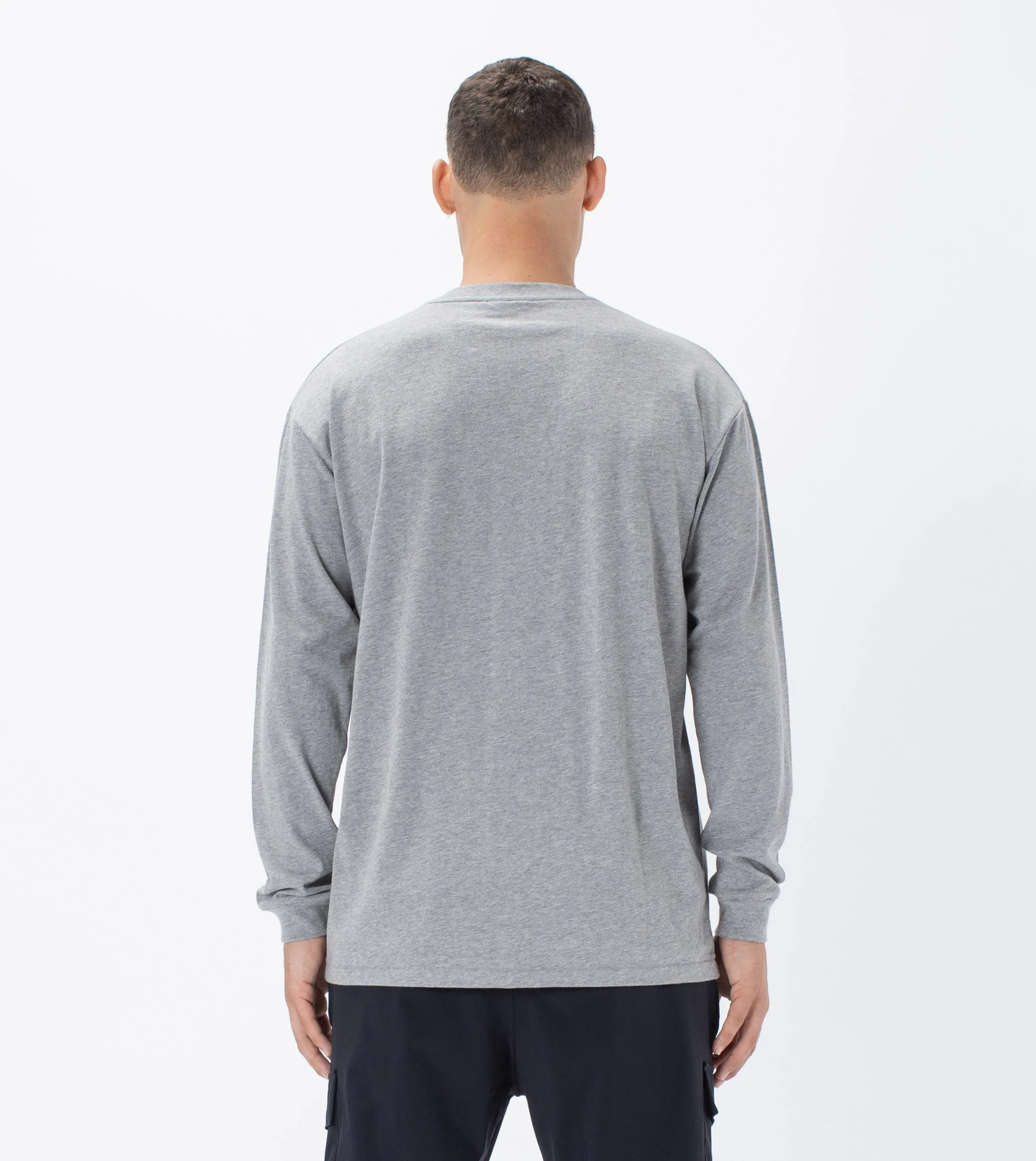 Box LS Tee Dk Grey Marle sold by Zanerobe product image thumbnail 5