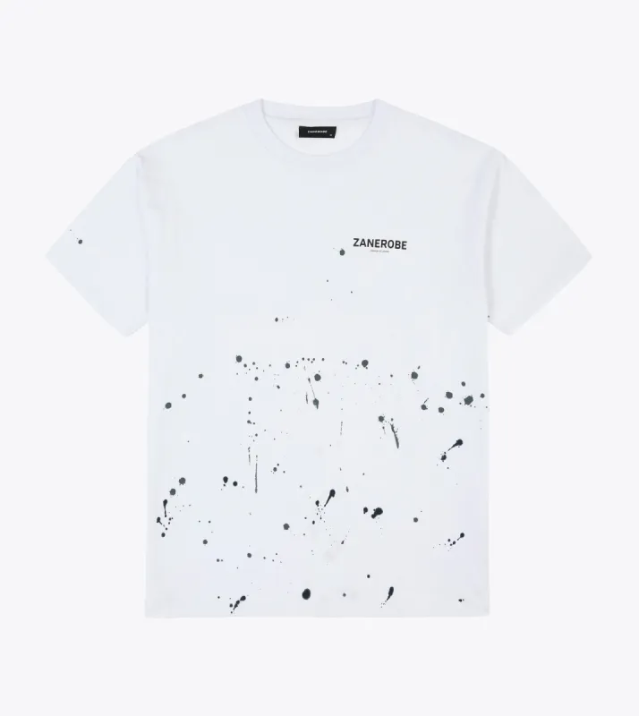 Abstract ZDS Box Tee White Multi sold by Zanerobe