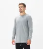 Flintlock LS Tee Dk Grey Marle sold by Zanerobe