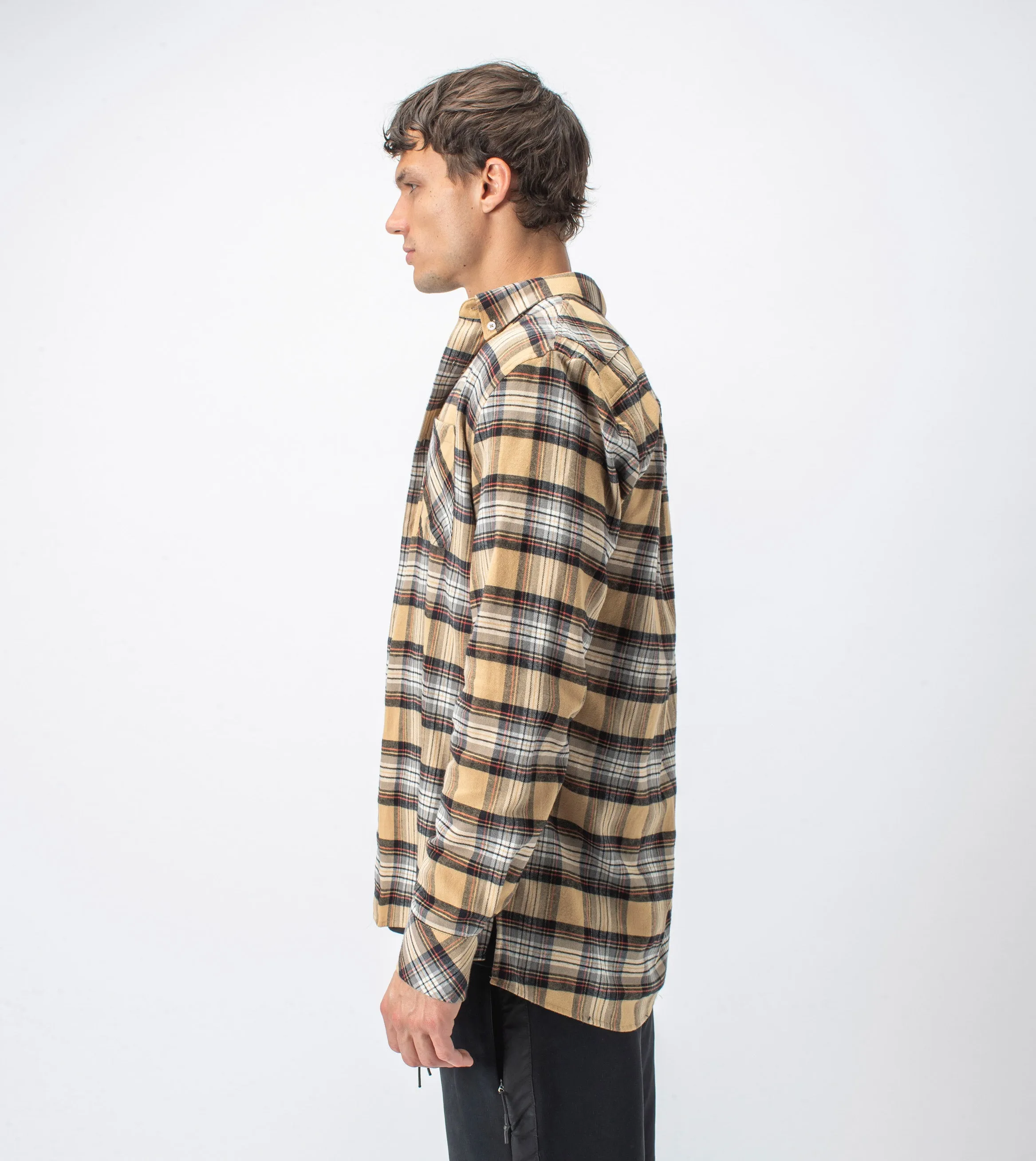 Checker Flannel LS Shirt Sun/Milk sold by Zanerobe product image thumbnail 4