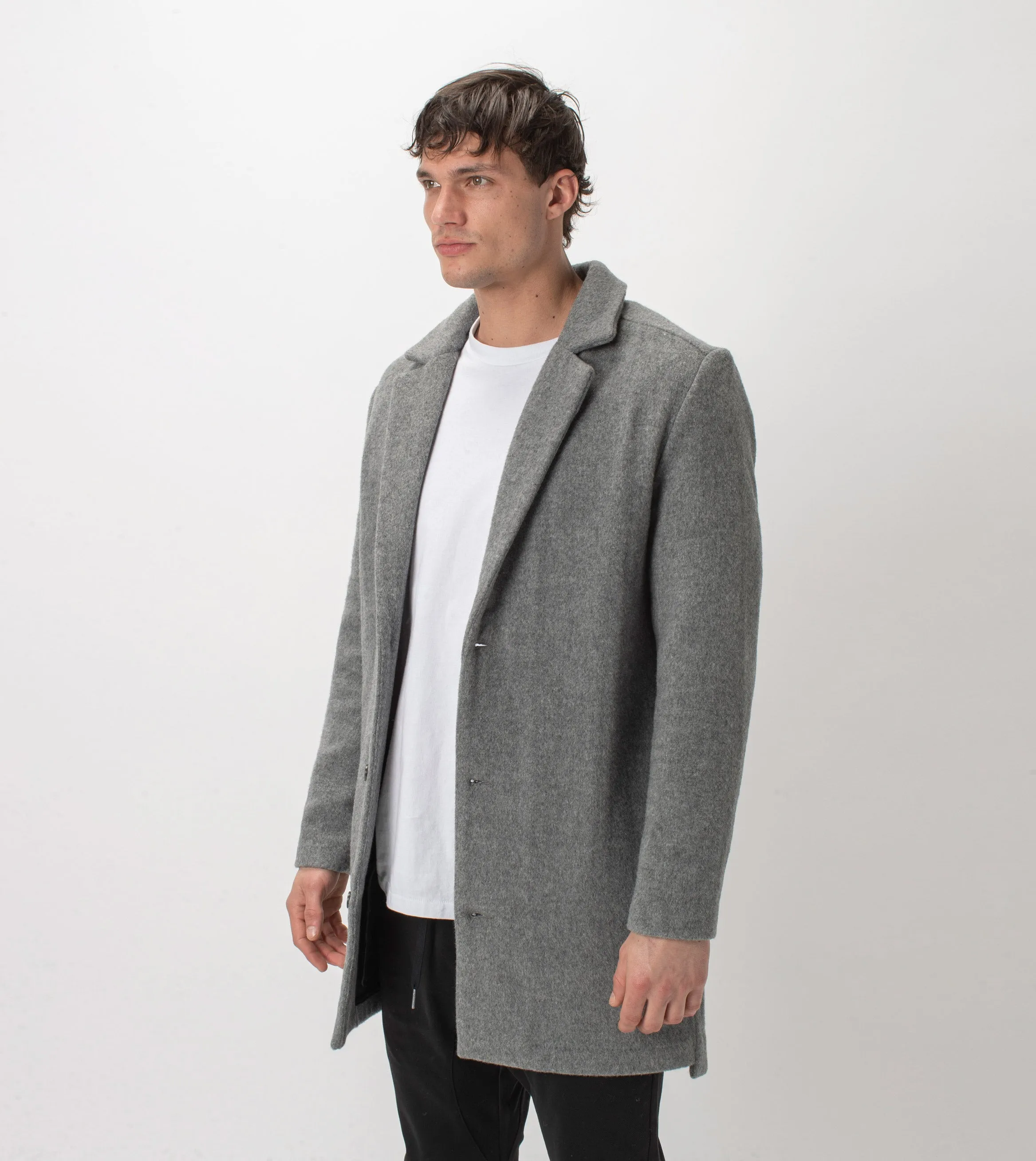 Kyoto Melton Jacket Grey Marle sold by Zanerobe product image thumbnail 2