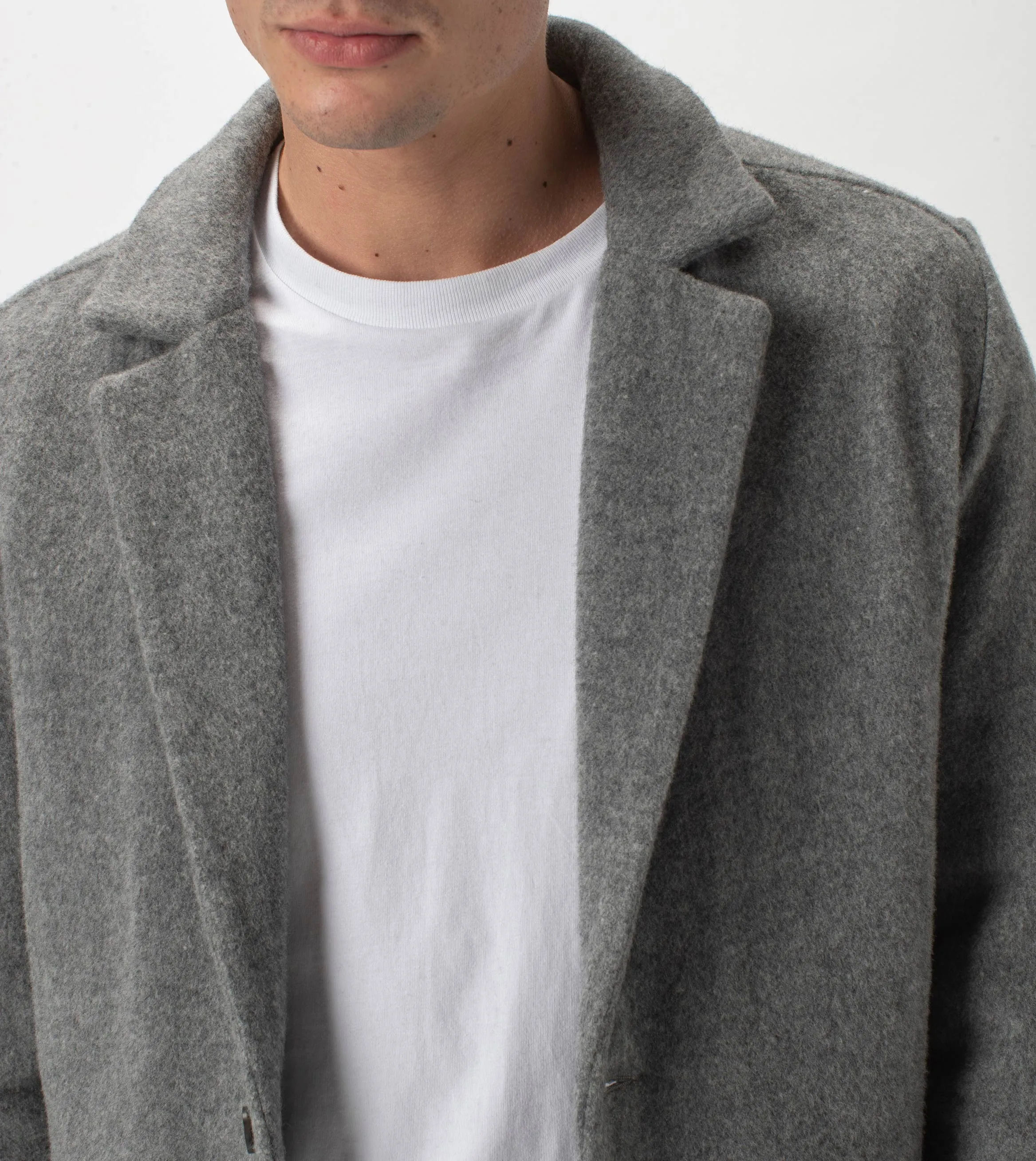 Kyoto Melton Jacket Grey Marle sold by Zanerobe product image thumbnail 3