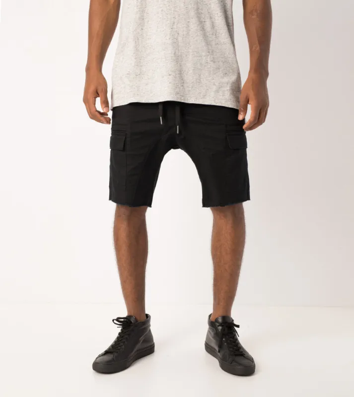 Sureshot Cargo Short Black - Sale sold by Zanerobe
