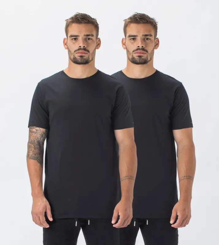 2 Pack Flintlock Tee Black/Black sold by Zanerobe