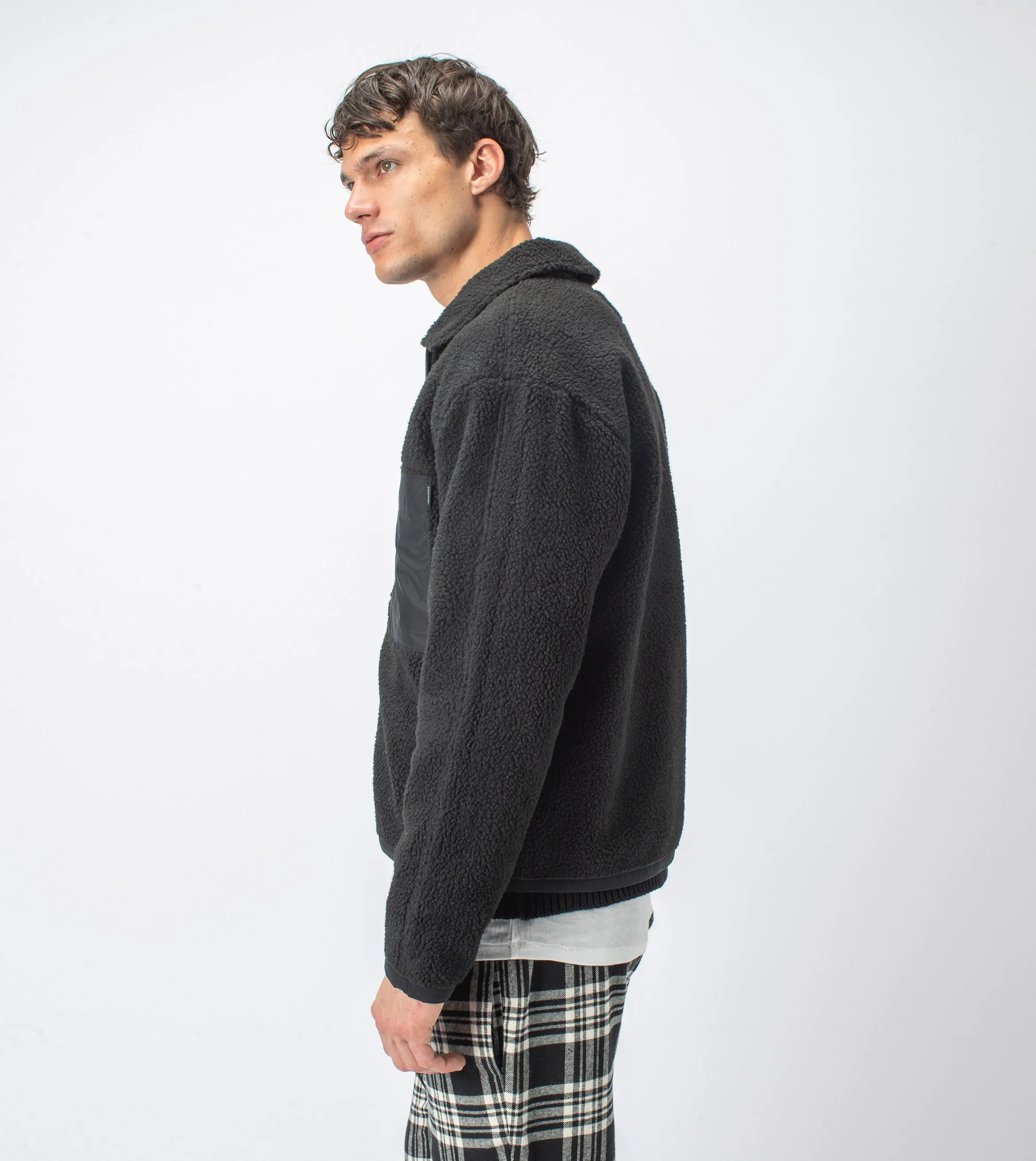 Sherpa Liner Jacket Black sold by Zanerobe product image thumbnail 4