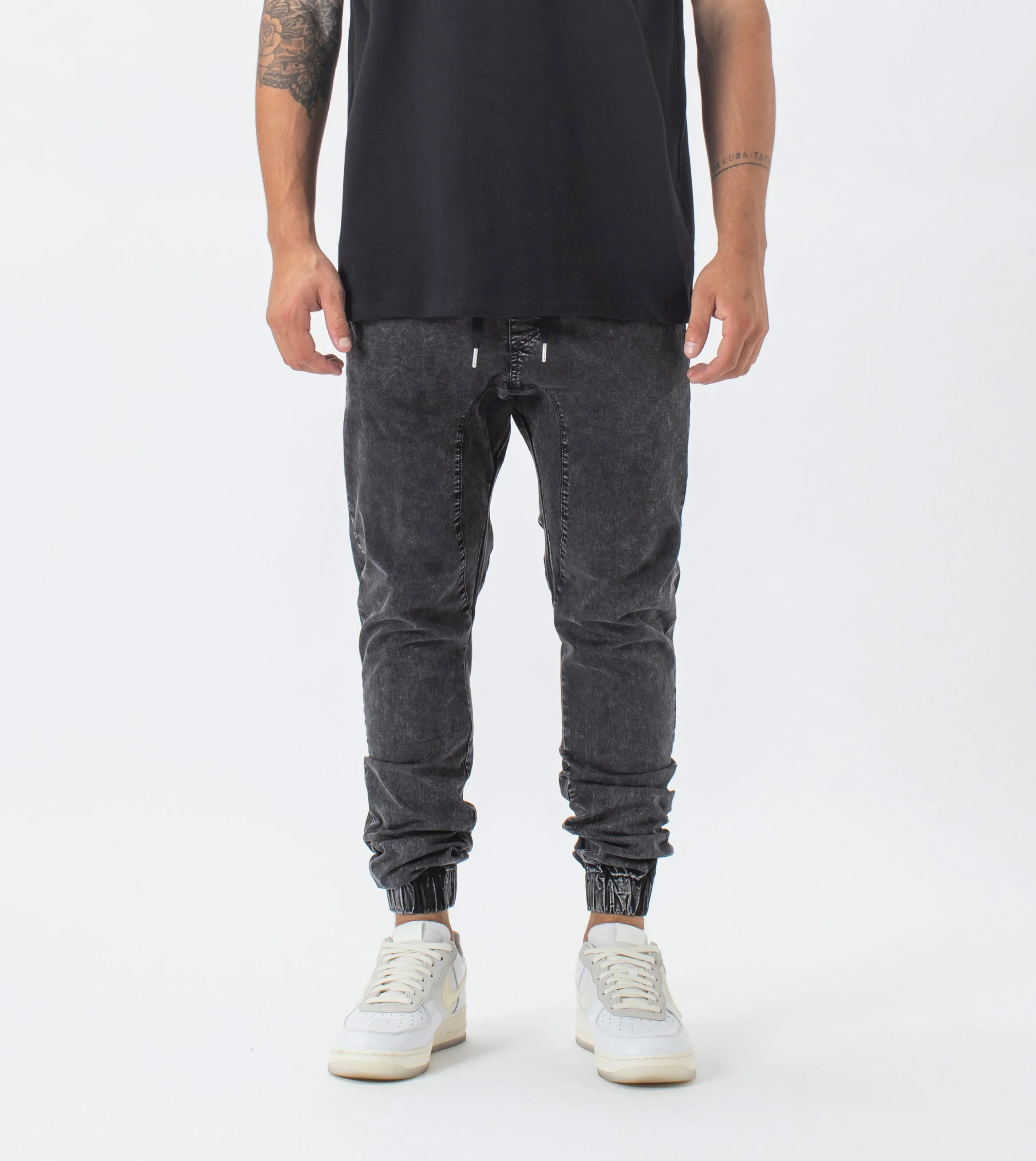 Sureshot Lightweight Jogger Vintage Black sold by Zanerobe