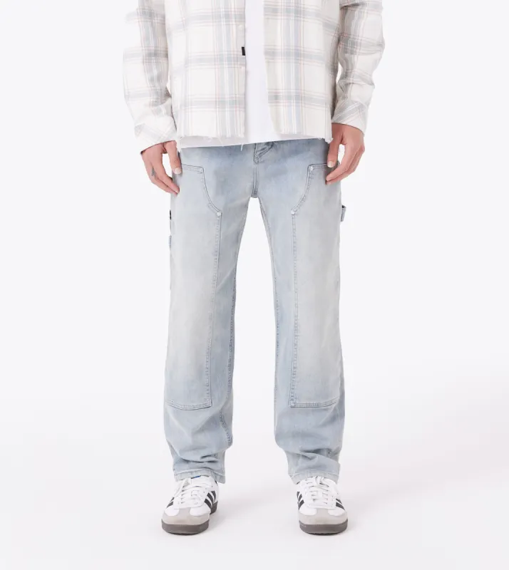 Carpenter Denim Pant Lt Blue sold by Zanerobe