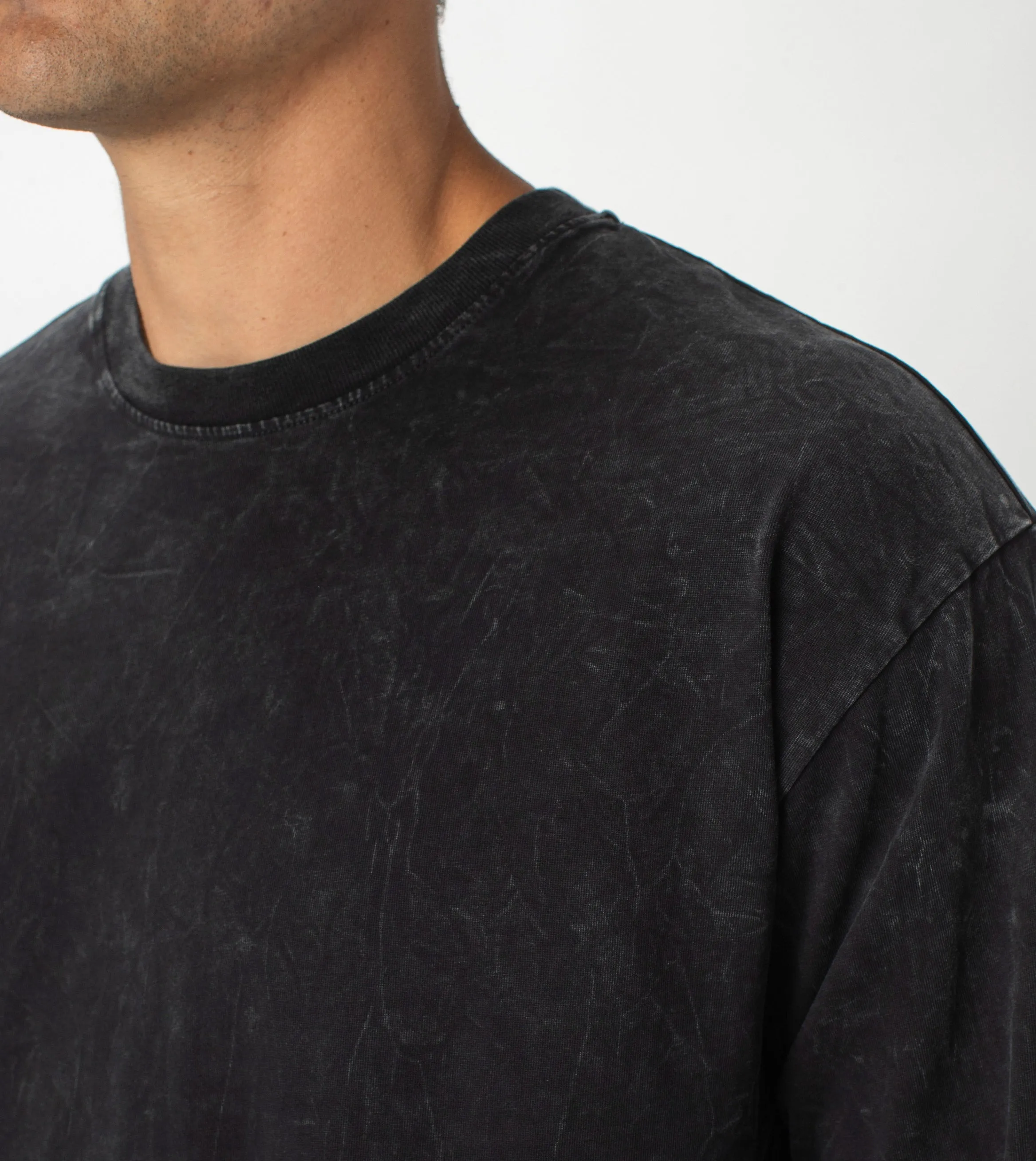 Box LS Tee Salt Black sold by Zanerobe product image thumbnail 3