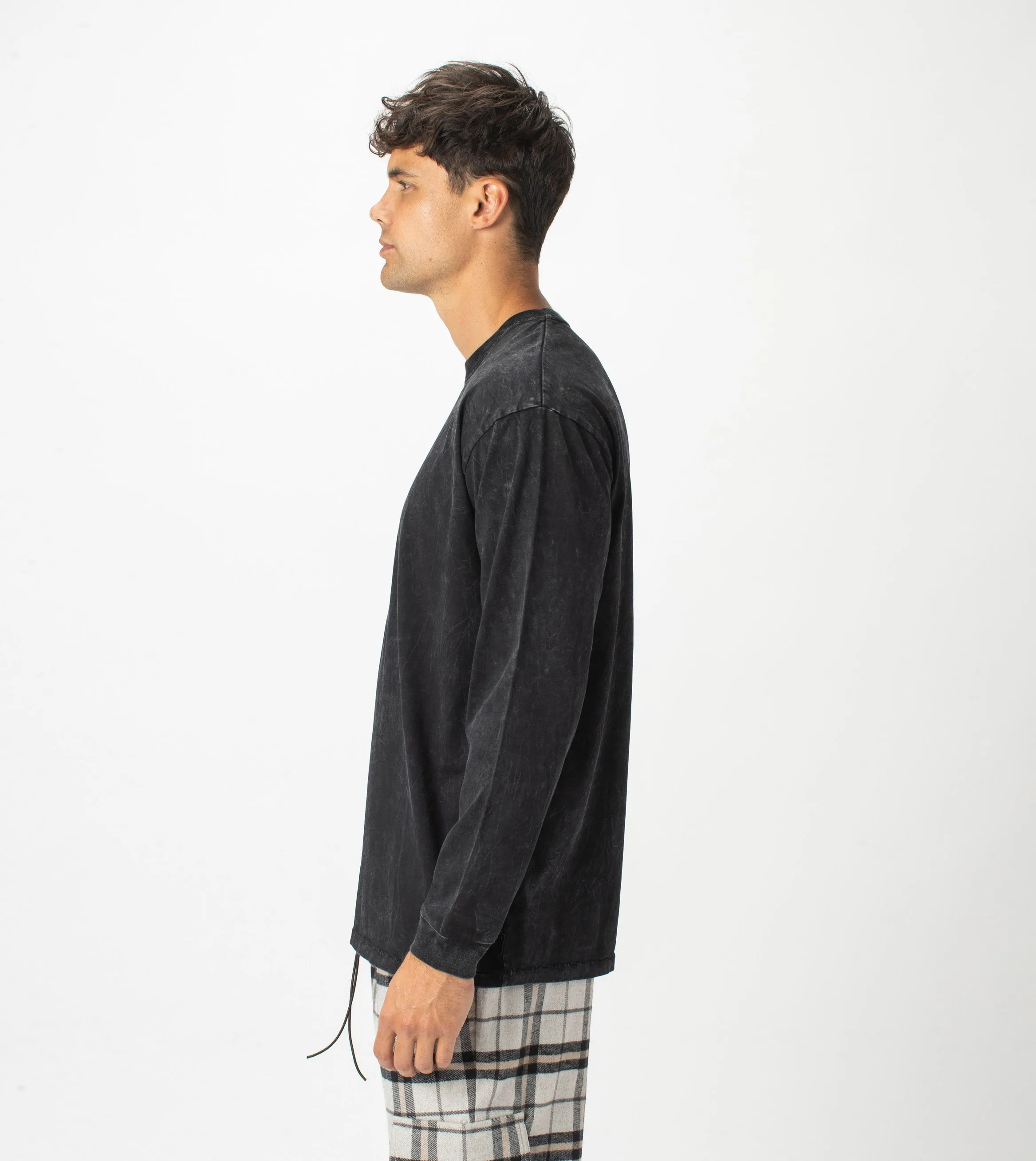 Box LS Tee Salt Black sold by Zanerobe product image thumbnail 4