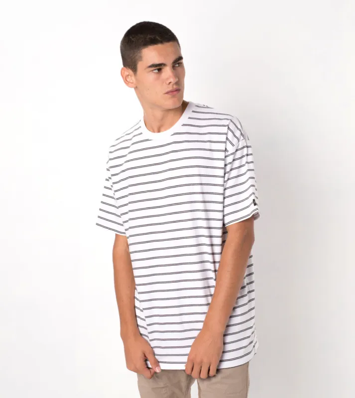 Channel Box Tee White/Black sold by Zanerobe