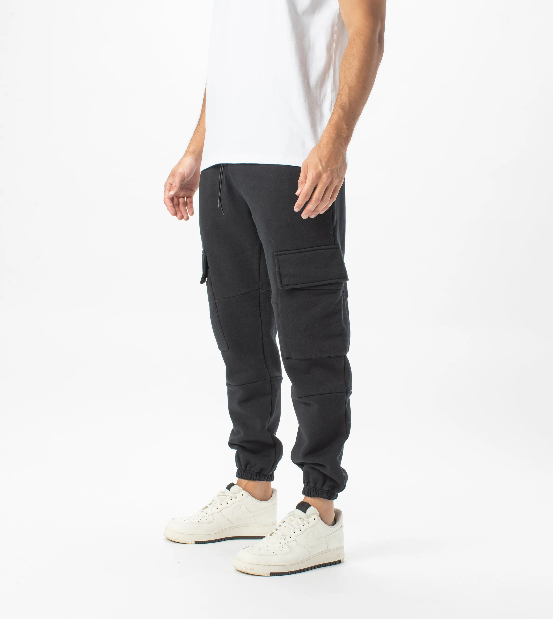 Jumpa Cargo Sweat Fleece Jogger Black sold by Zanerobe product image thumbnail 2