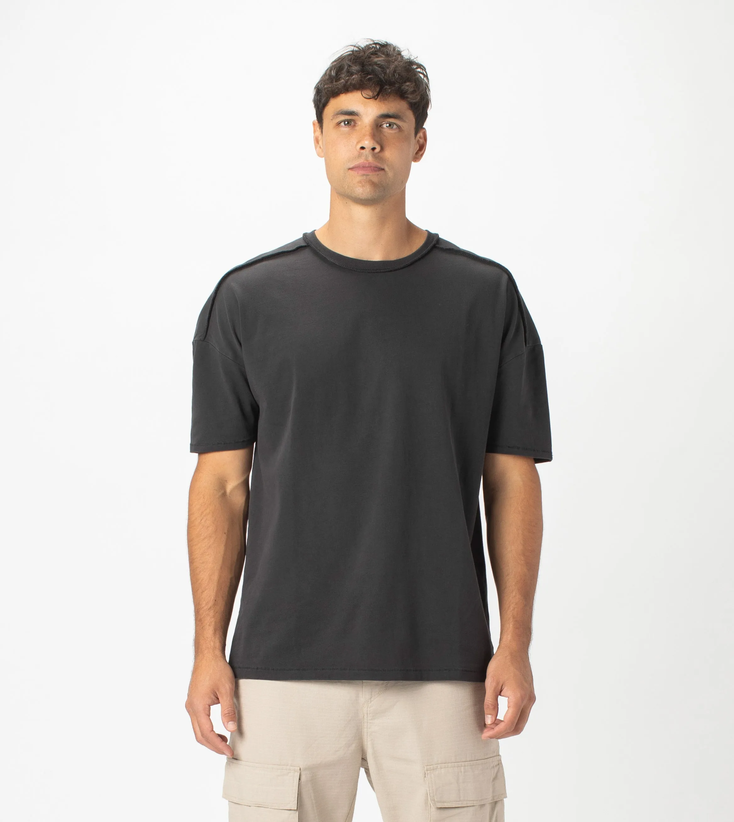 Drop Box Tee GD Black sold by Zanerobe